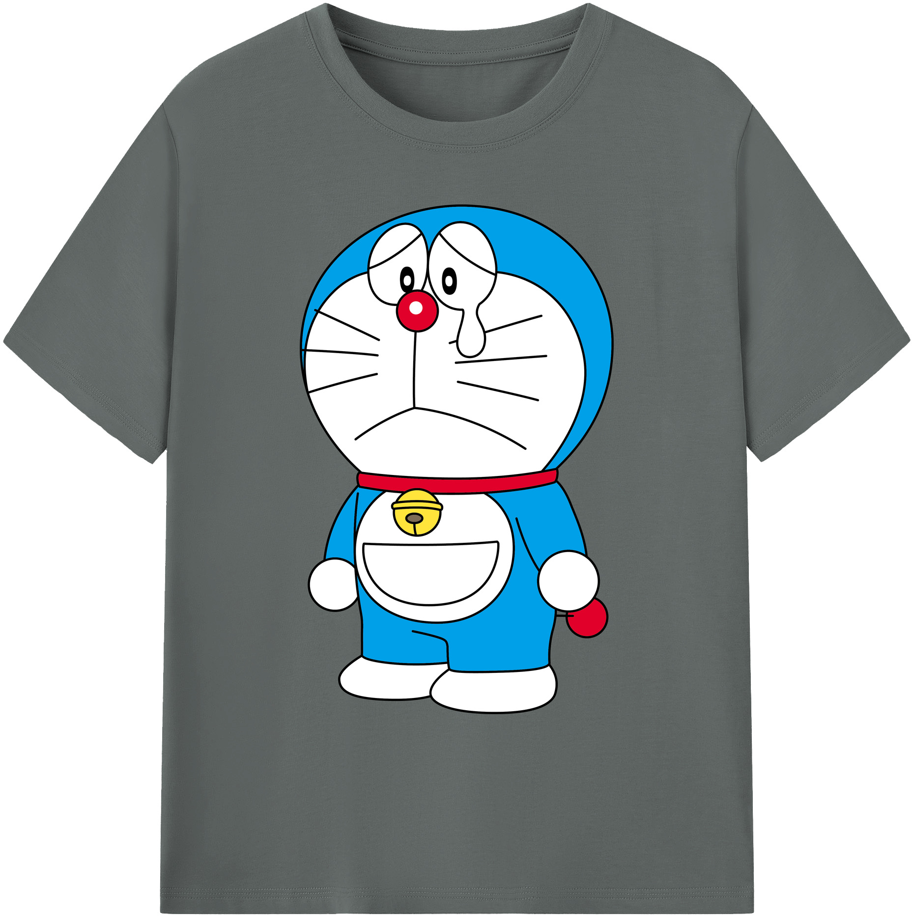 （画像用） ドラえもん Doraemon 綿100％ メンズ半袖Tシャツ｜肌触りやわらか＆通気性